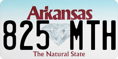 AR license plate 825MTH