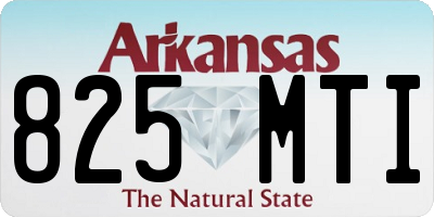 AR license plate 825MTI