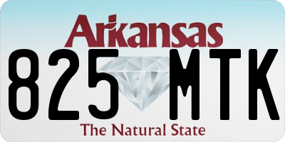 AR license plate 825MTK
