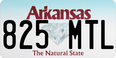 AR license plate 825MTL