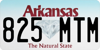 AR license plate 825MTM