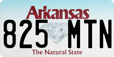 AR license plate 825MTN
