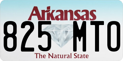 AR license plate 825MTO
