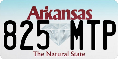AR license plate 825MTP