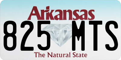 AR license plate 825MTS