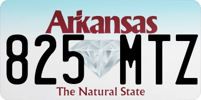 AR license plate 825MTZ