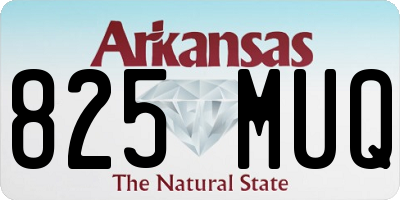 AR license plate 825MUQ