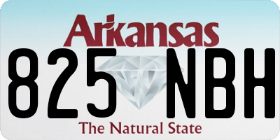 AR license plate 825NBH