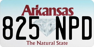 AR license plate 825NPD