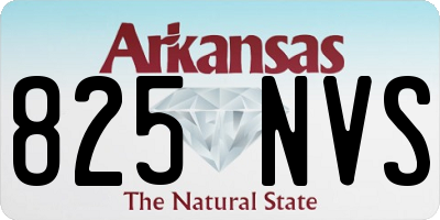 AR license plate 825NVS