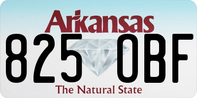 AR license plate 825OBF