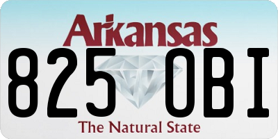 AR license plate 825OBI