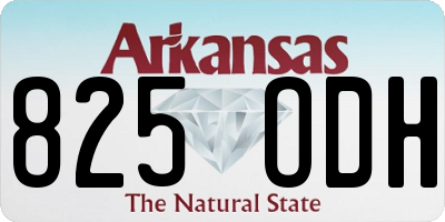 AR license plate 825ODH