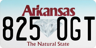 AR license plate 825OGT