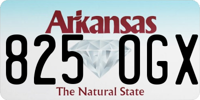 AR license plate 825OGX