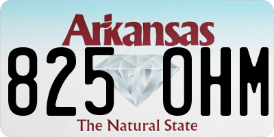 AR license plate 825OHM