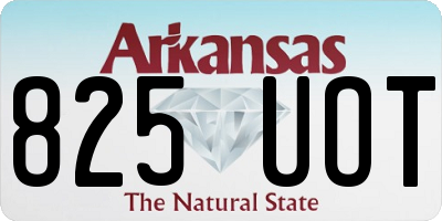 AR license plate 825UOT