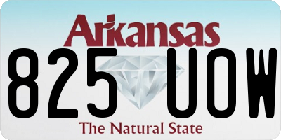 AR license plate 825UOW