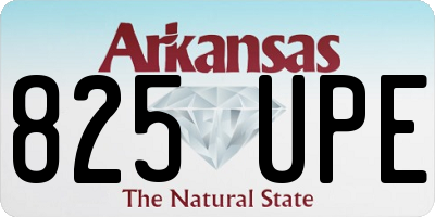 AR license plate 825UPE
