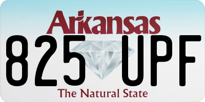 AR license plate 825UPF
