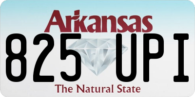 AR license plate 825UPI