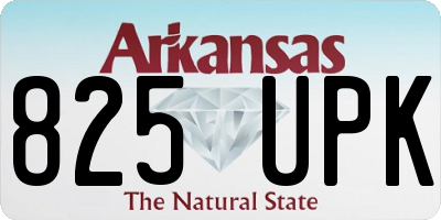 AR license plate 825UPK