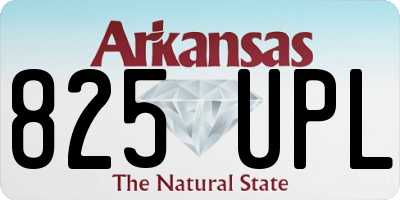 AR license plate 825UPL