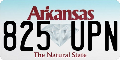 AR license plate 825UPN