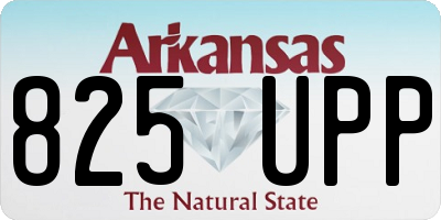 AR license plate 825UPP