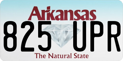 AR license plate 825UPR