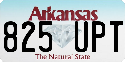 AR license plate 825UPT