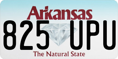 AR license plate 825UPU