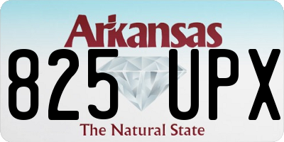AR license plate 825UPX