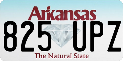 AR license plate 825UPZ