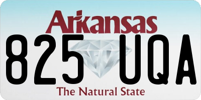 AR license plate 825UQA