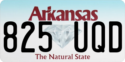 AR license plate 825UQD