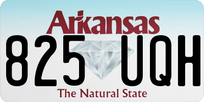 AR license plate 825UQH