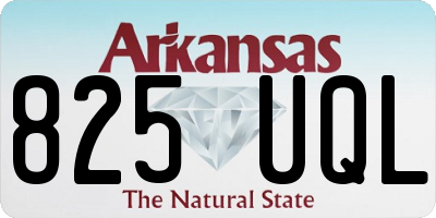 AR license plate 825UQL