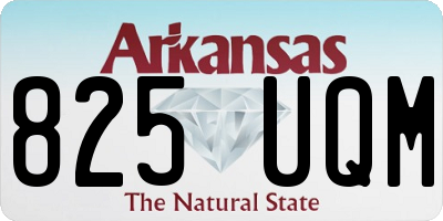AR license plate 825UQM