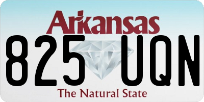 AR license plate 825UQN