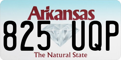 AR license plate 825UQP