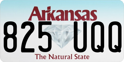 AR license plate 825UQQ