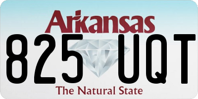 AR license plate 825UQT