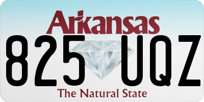 AR license plate 825UQZ