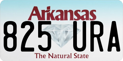AR license plate 825URA