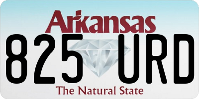 AR license plate 825URD