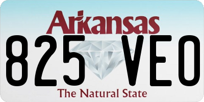AR license plate 825VEO