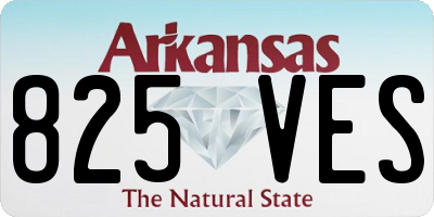 AR license plate 825VES