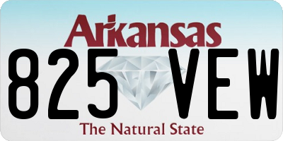 AR license plate 825VEW