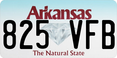 AR license plate 825VFB